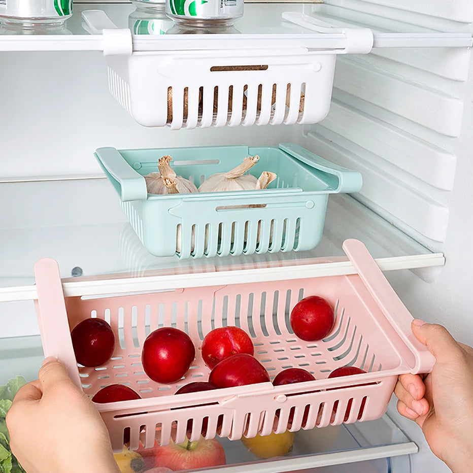 Pack of 3 fridge baskets