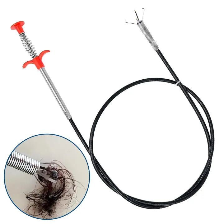 Stainless Steel Drain Hair Catcher Spring Pipe