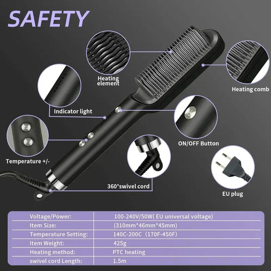 Hair Straightener Professional Hot Comb Hair