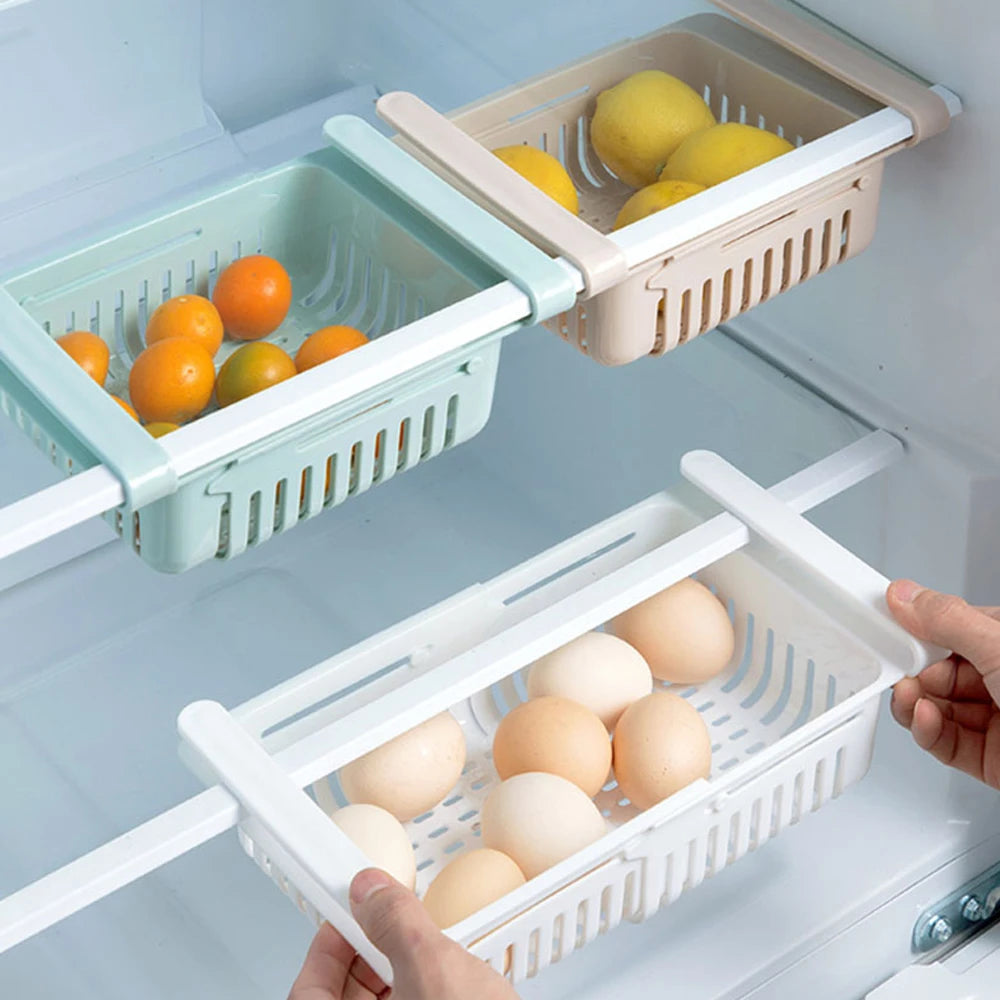 Pack of 3 fridge baskets