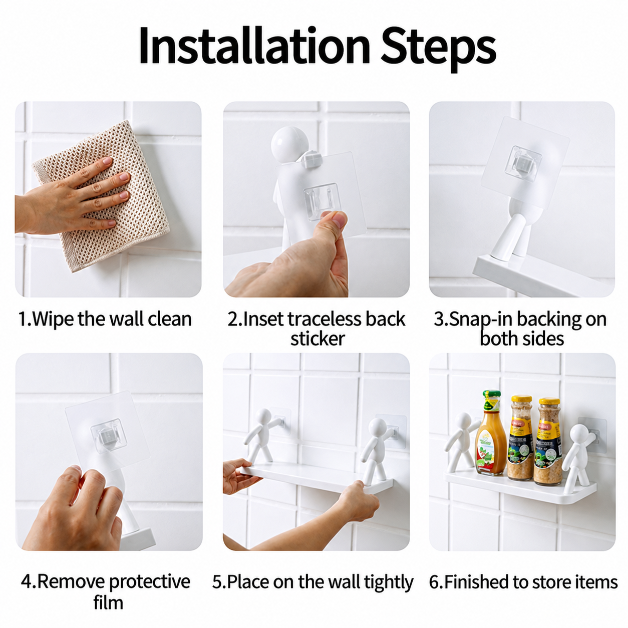 Human Shaped Wall Storage Shelves