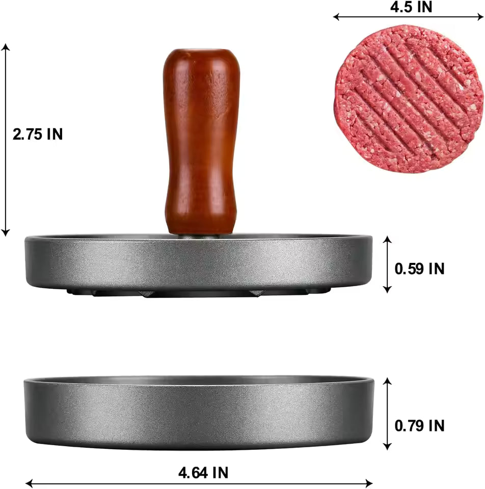 Burger Press Patty Maker Stainless Steel Hamburger Patty Press Mold