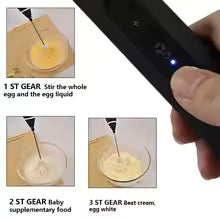 Rechargeable Coffee Beater, Milk Frother, Egg Beater