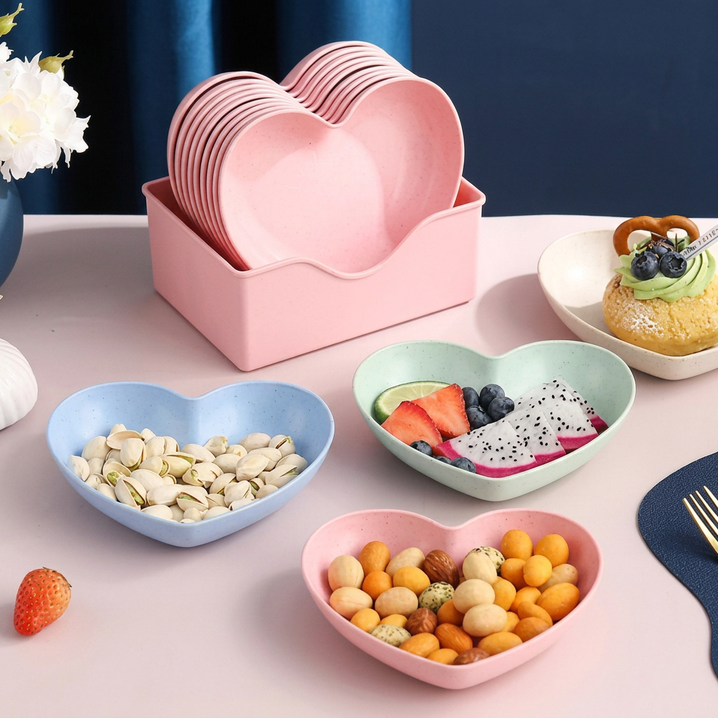 10 Heart Shape Plates
