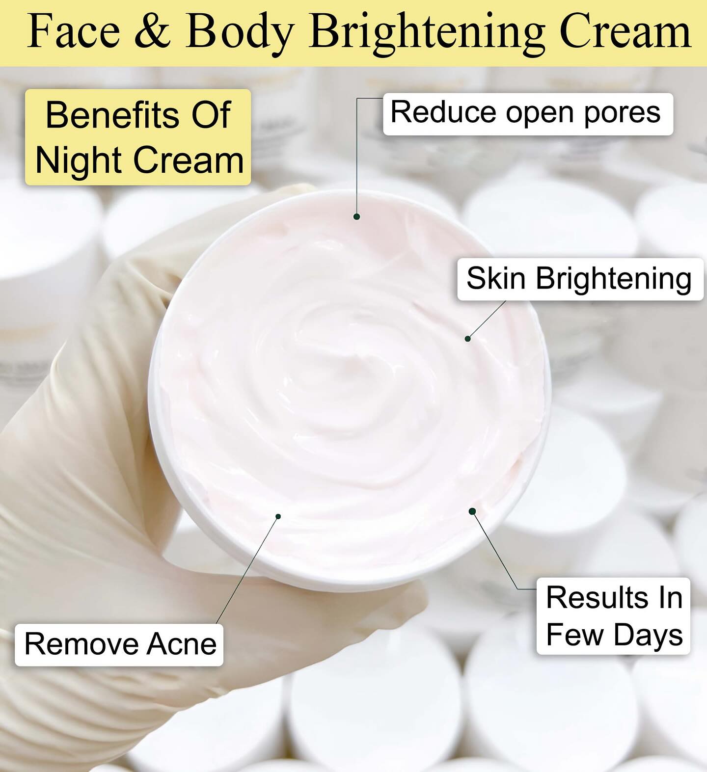 Night Cream For Bright, White And Clear Skin.(for Men and Women)