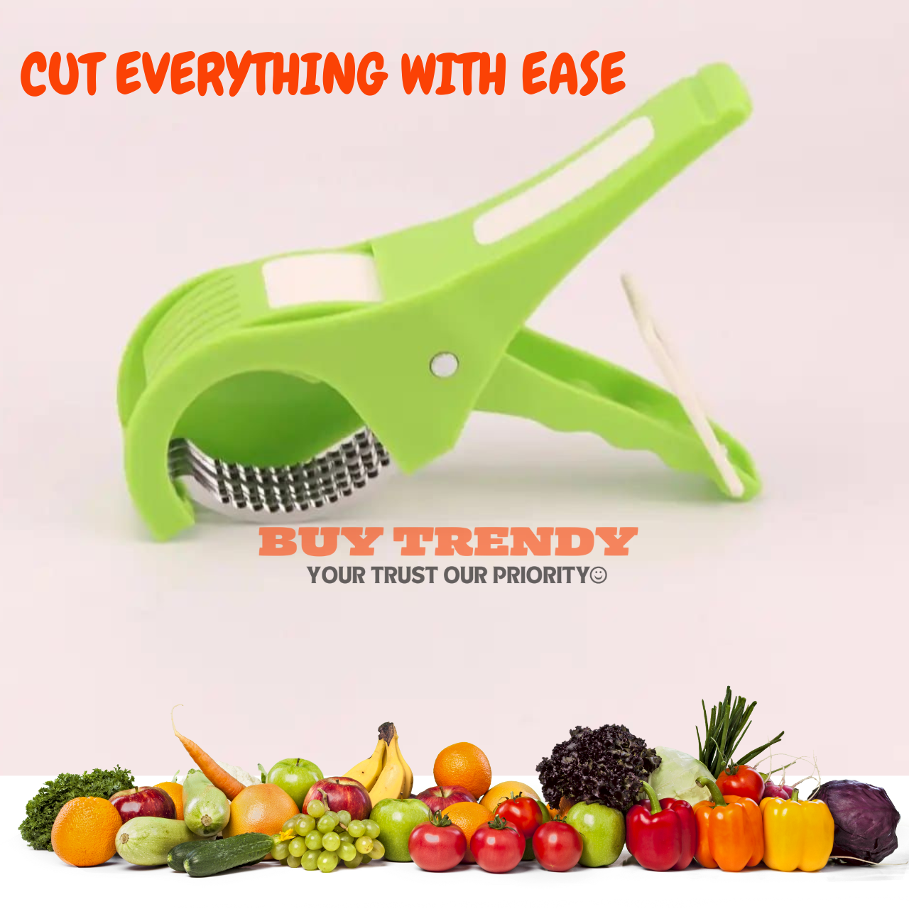 Multifunctional fruit and vegetable cutter