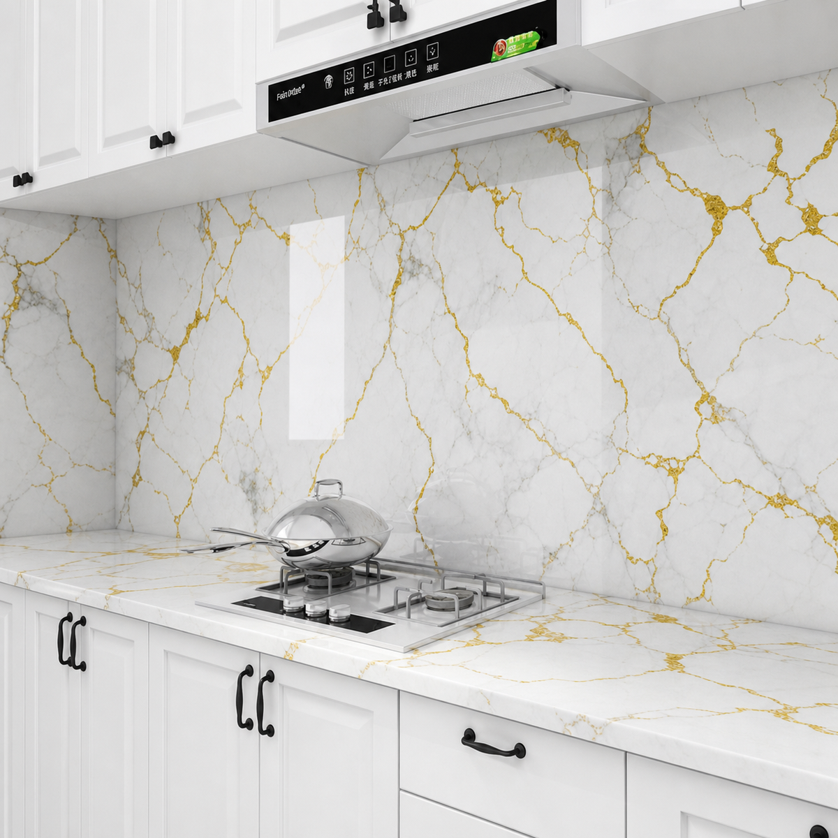 Kitchen Wallpaper Marble Sheet ( Length 200cm Width 60cm )