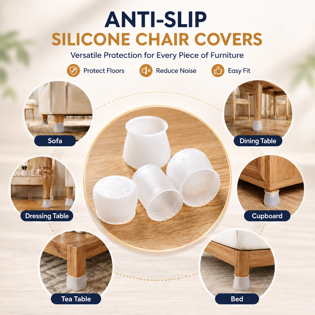Chair Leg Protector Cover (20 Pieces)