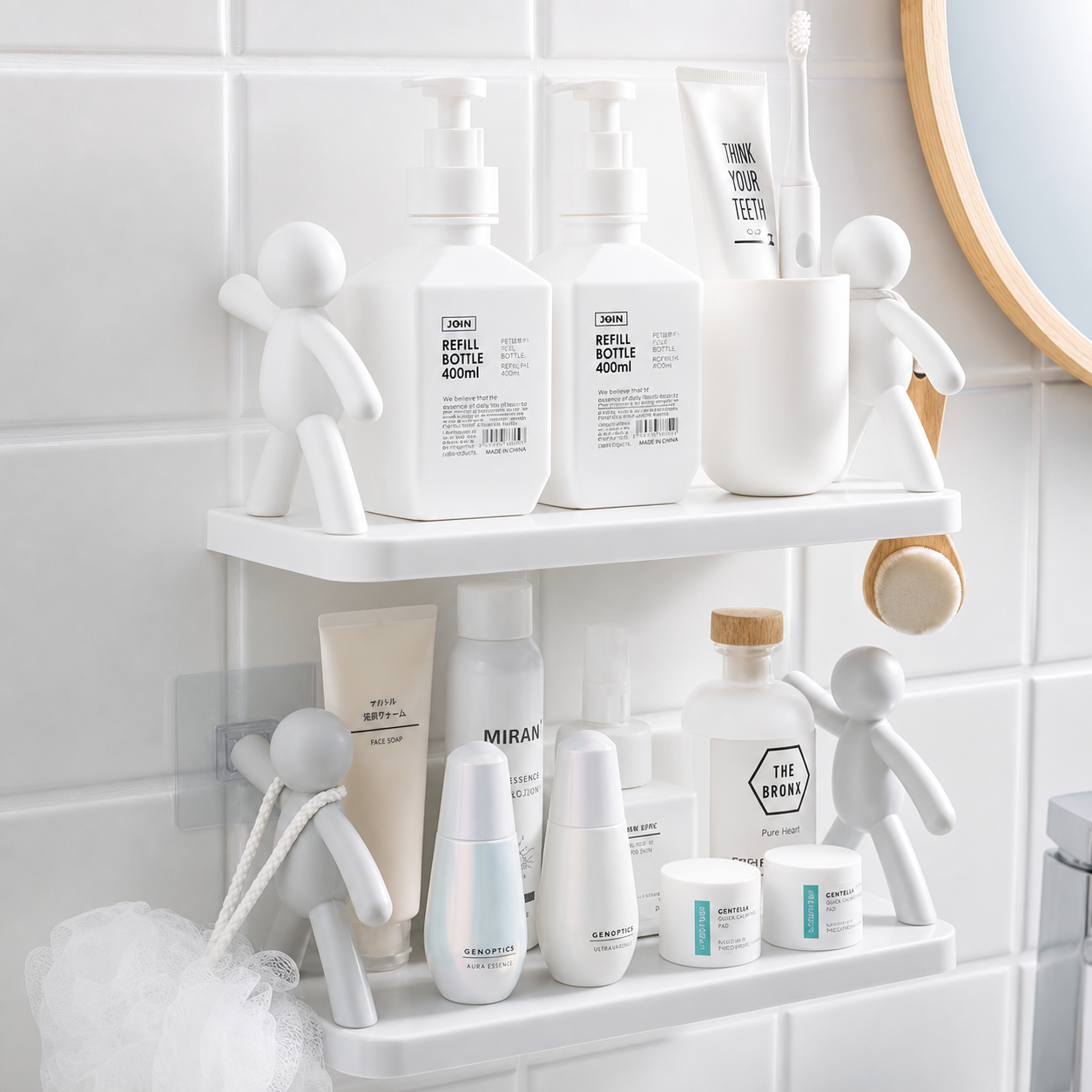 Human Shaped Wall Storage Shelves