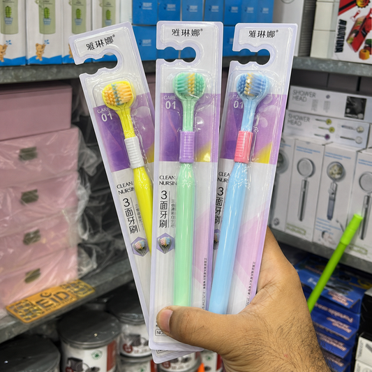 3 Sided Modern ToothBrush (Buy 1 Get 2 Free ) Pack of 3