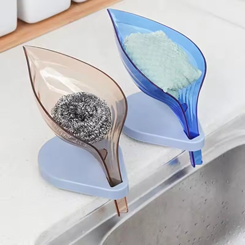 Buy 1 Get 4 Free Self Draining Leaf Shape Soap Holder