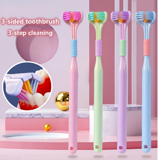 3 Sided Modern ToothBrush (Buy 1 Get 3 Free ) Pack of 4