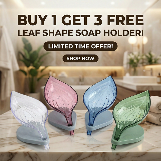Buy 1 Get 3 Free Leaf Shape Soap Holder (Pack of 4)