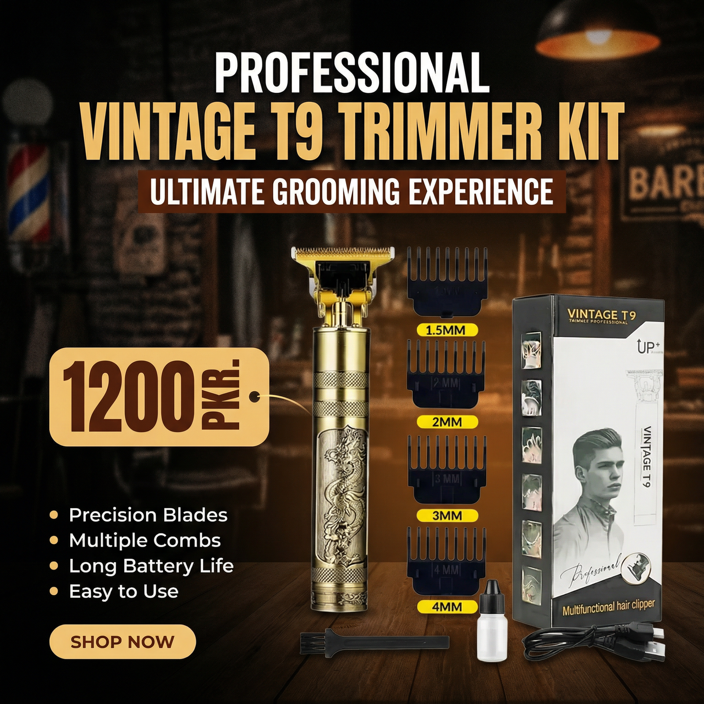T9 Metal  Hair Trimmer for Men
