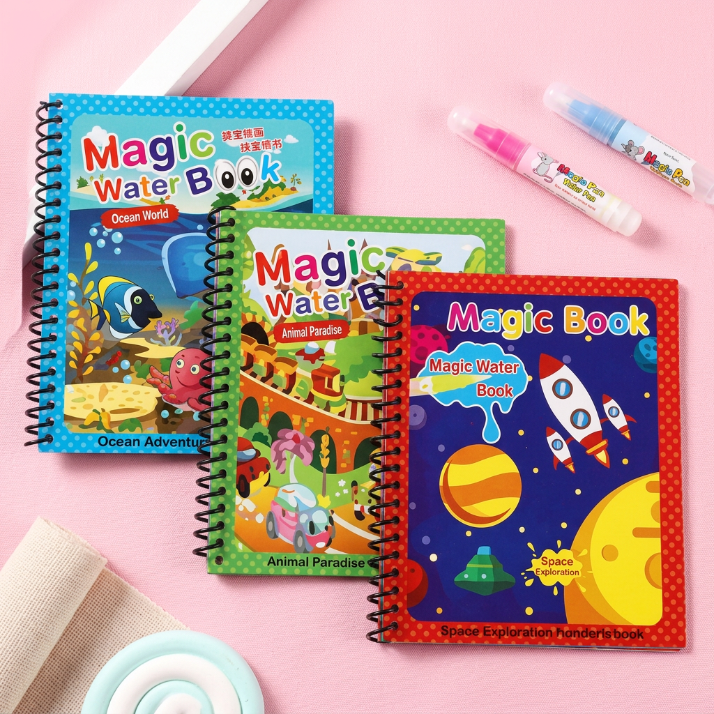 Water Magic Coloring Book (Buy 1 Get 2 Free) (Pack of 3)