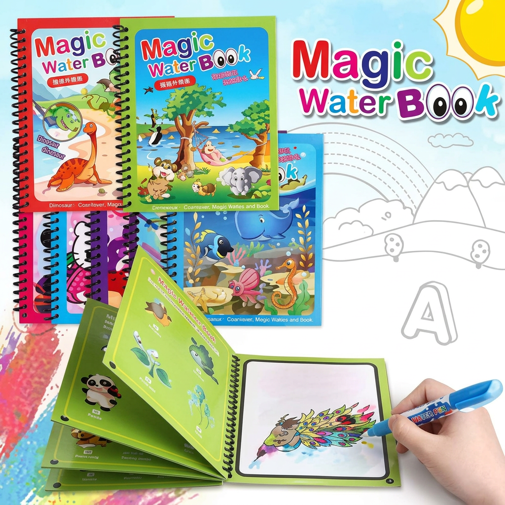 Water Magic Coloring Book (Buy 1 Get 2 Free) (Pack of 3)