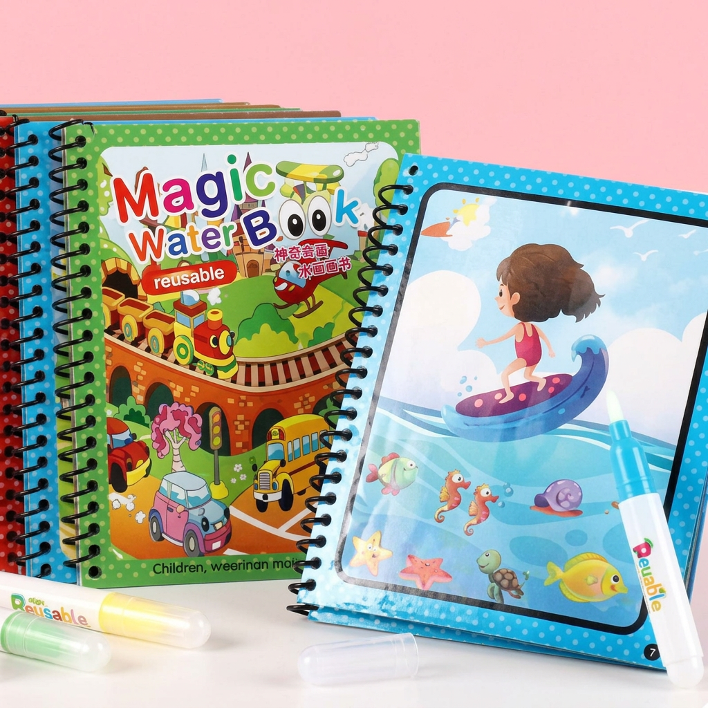 Water Magic Coloring Book (Buy 1 Get 2 Free) (Pack of 3)