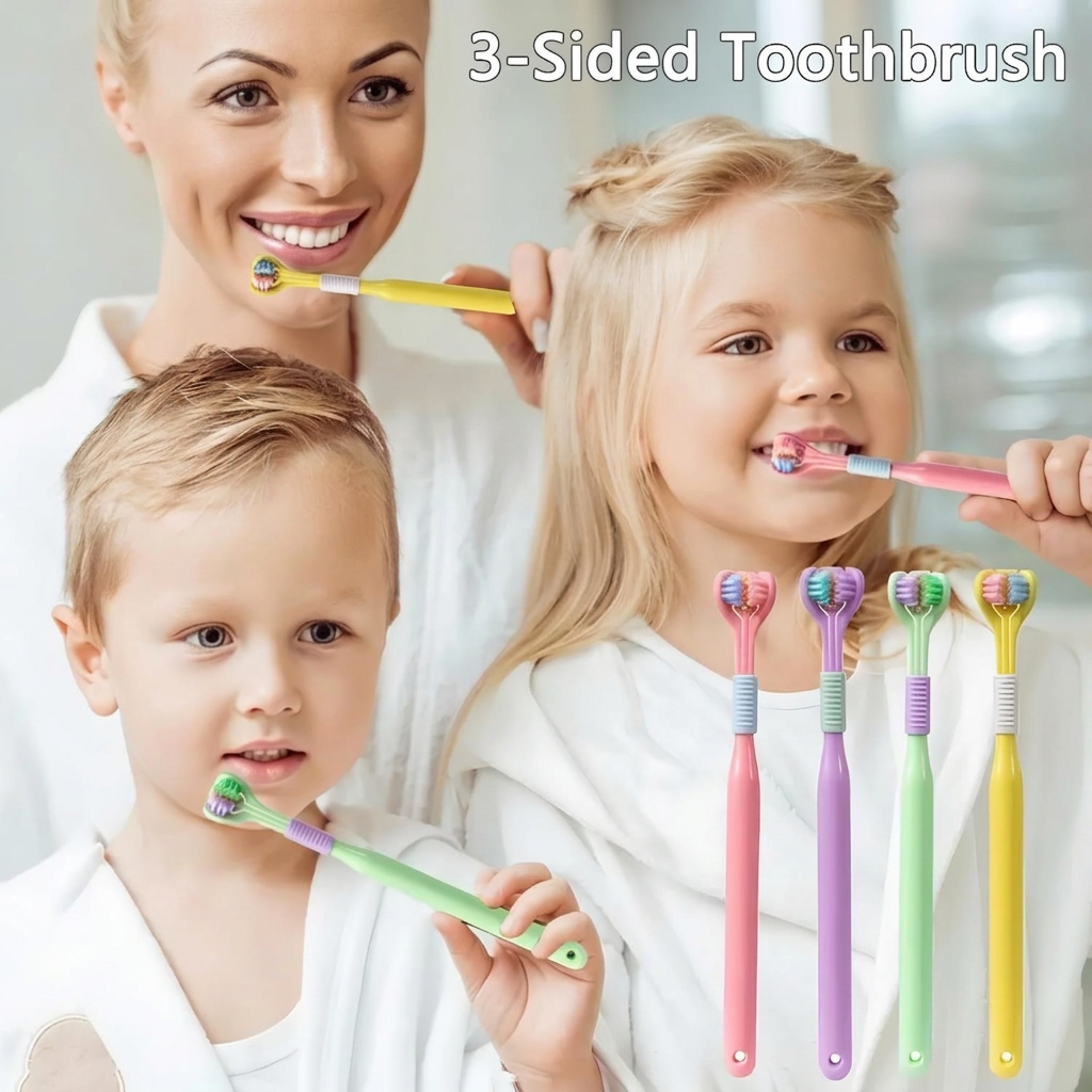 3 Sided Modern ToothBrush (Buy 1 Get 3 Free ) Pack of 4